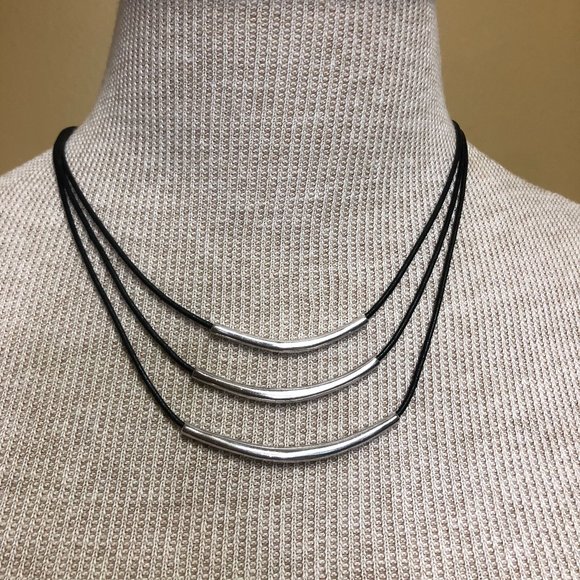 Black and Silver Silpada Necklace - Picture 1 of 3